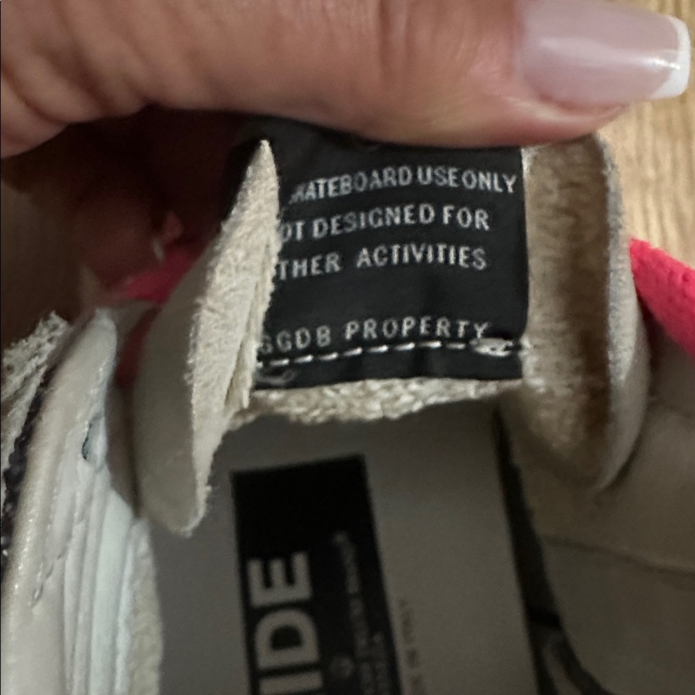 Golden Goose limited SLIDE Gray and Pink High-Top Sneakers 50/280 - Picture 13 of 14